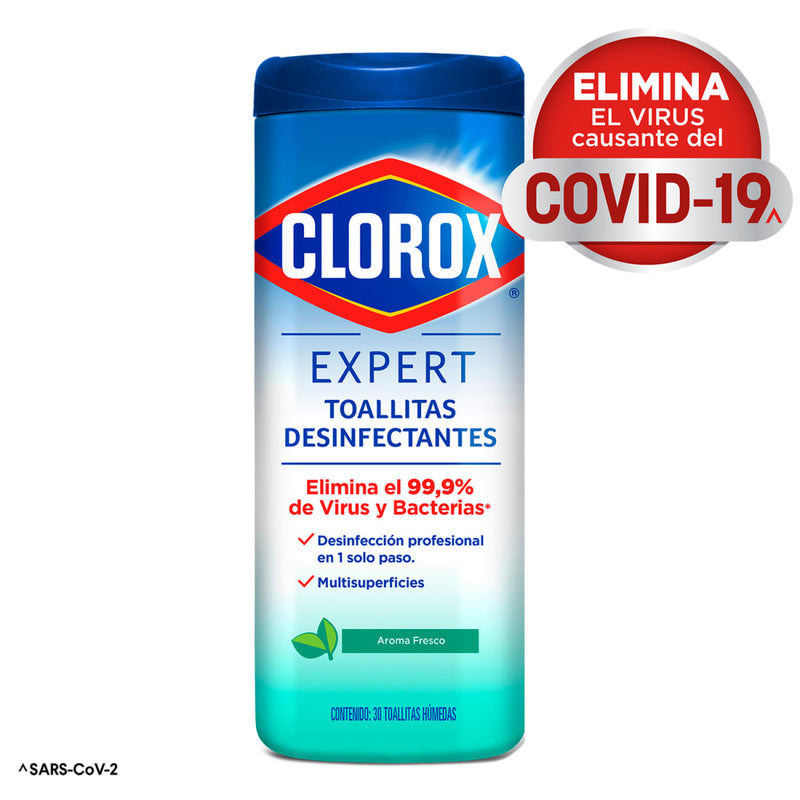 Toallitas Húmedas Desinfectantes Clorox 30 un